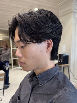 ハイプ メン 藤沢(HYPE MAN) フェザーパーマニュアンスパーマ毛流れパーマメンズパーマ