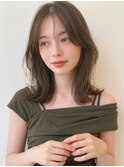 ミディアムくびれボブ20代30代◎前髪ありくびれレイヤー南越谷