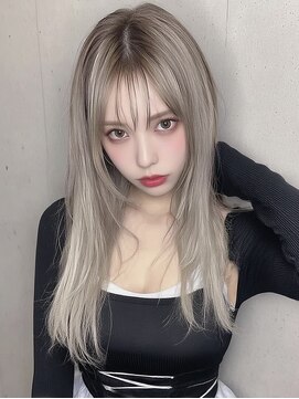ロッソ 大橋店(Rosso) 明るめグレージュのさらりロング【大橋】