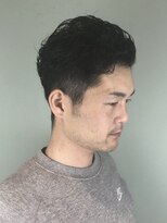 トレパルッキエーレ(tre parrucchiere)&nbsp;［-tre-］メンズ×アップバングパーマスタイル