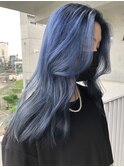 blue hair