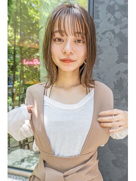 クラン(clan) 小顔ウルフ#マロンベージュAラインボブ