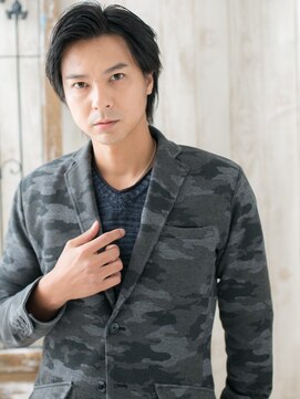 モッズヘアメン 名護大東店(mod's hair men) ≪mod's men≫アッシュブラックの爽やかウェットスタイルd