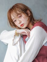 アイティーバイアルバム 松戸店(IT by ALBUM)&nbsp;ウルフレイヤー_グレージュカラーボブウルフ_49024