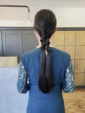 ヘアーアイスカルテット(HAIR ICI QUARTET) 結婚式パーティータイトポニー韓国風