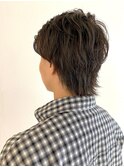 ROYショート/メンズマッシュウルフ・グレージュカラー