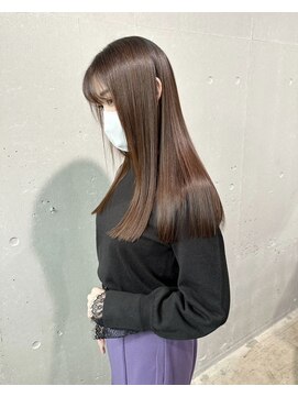 キュア 表参道(CURE) 黒髪/グレージュカラー/ココアベージュ/ヘルシーロング/表参道