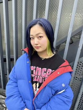 イコ(.ico) ブルーパープル×ネオングリーン