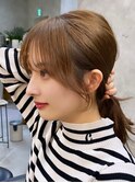 韓国レイヤー/韓国風/顔周り/髪質改善/黒髪/ブリーチなし 立川