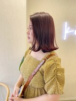 キジ(kiji)&nbsp;ボブ / レイヤーボブ / ピンクベージュ〔久屋大通/久屋/丸の内〕