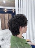 緩めシャドウパーマ