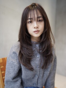 ニコ トウキョウ 渋谷(nico TOKYO) ロングレイヤー/顔まわりカット透明感オリーブグレージュカラー