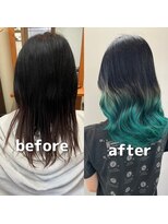 ガルボヘアー 桟橋店(garbo hair)&nbsp;グラデーション ブリーチ デザイン