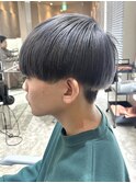 アッシュグレー/ブリーチカラー/メンズマッシュ