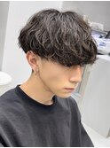 刈り上げマッシュツイストスパイラルツイスパ波巻きツーブロック
