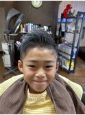 アップバングラフショート