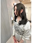 透明感グレージュカラー