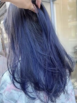 ロミー 本厚木(ROMMY.) 本厚木◎ロングレイヤーカットブルーカラーダブルカラーブリーチ