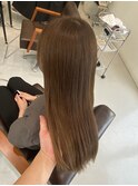髪質改善　ベージュブラウンカラー