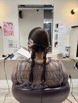 コワファースト長崎シャンプーボーイ 2nd(COIFF1RST 長崎 SHAMPOO BOY)&nbsp;ヘアセット お呼ばれアレンジ タイトツイン