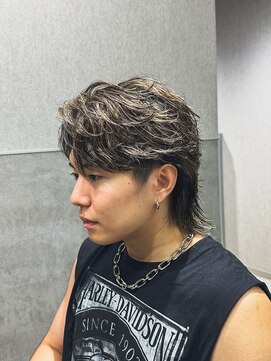 テクト バイアッシュ 吉祥寺店(Tect by Ash) フェザーパーマハイライトセンターパートフェザーショート