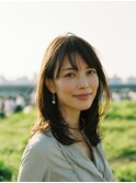 リラックス感の大人レイヤー