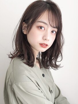 リヤン 表参道(lyann) 結べるボブ美髪斜めバングココアベージュくびれヘアモテ髪