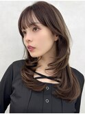 三鷹吉祥寺レイヤーカットチャコールグレーバタフライミディ
