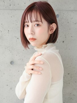 ヘアアンドメイク ニューヨーク ニューヨーク 長岡天神店(Hair&Make NYNY) ピンクブラウンボブ