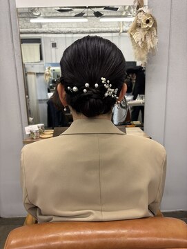 ライツ オオサカ(Litze osaka) アップスタイル×ボブ《ひえだかれん》