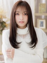 カバーヘア ブリス 北浦和(COVER HAIR bliss)&nbsp;ダークアッシュ小顔ストレートロングレイヤーc7北浦和20代30代