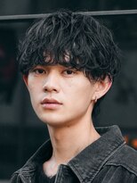 フィフスパーク(fifth PARK)&nbsp;渋谷シャドウパーマッシュ波巻きスパイラルパーマセンターパート