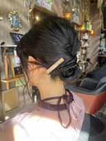 オーバーキャプテンネイキッド(OVER CAPTAIN NAKED)&nbsp;シンプル☆カチモリヘアアレンジ
