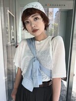 ユヌ(Une) kotaro オレンジブラウンと収まりいいパーマ