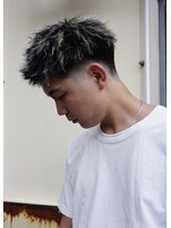 ネクストフォーヘアー(NEXT for hair)&nbsp;テーパーフェード　ハイライト　ツイストパーマ