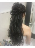 編み込みダウンスタイル　egerie lab.スタイル