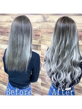 あるじゃんすー 沖縄店 ホワイトシルバー#シールエクステ#モノトーンアッシュ#沖縄