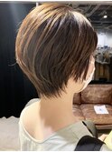 大人かわいいセシルカット＃前髪＃ココアブラウン