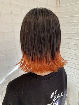 アッシュ 高幡不動店(Ash) 【Ash高幡不動店×山崎】オレンジグラデーション裾カラー