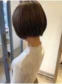 【高塚栞里】小顔大人ミニボブ 20代30代 透明感カラー