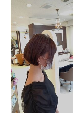 マリーインターナショナル 浦添店(MARIE INTERNATIONAL) ミニボブショートボブベージュブラウンレッドラベンダーピンク