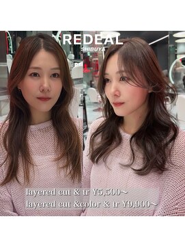 レディアル 渋谷(REDEAL) ワンホンヘア/韓国ヘア/前髪[レイヤーカット/渋谷]