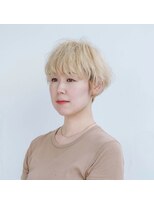 サロン マーニ(salon m ni)&nbsp;くせ毛×ハイトーンショート