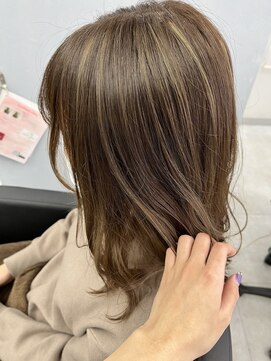 アオアクア バイ グルグル 小岩店(ao akua by GULGUL) 王道☆ベージュ系なじませハイライト