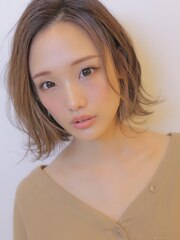 《Agu hair》ラフニュアンスなミニボブ