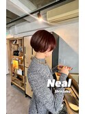 【Neal 新宿/西新宿】　オレンジ×グラデーションボブ◎