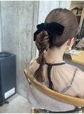 フィッシュボーン　ヘアセット