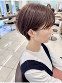 直毛さんでも大人かわいい耳掛けマッシュ