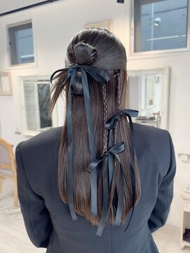 ミミバイカシュカシュ(mimi by cache cache) 韓国カチモリタイトヘアアアレンジヘアセットヘアメイク