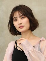 アース 新越谷店(HAIR&MAKE EARTH)&nbsp;重めボブ×オリーブグレージュ